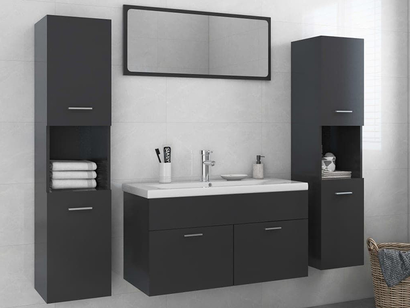 Meuble-lavabo mural moderne pour salle de bain, sur mesure, pour hôtel